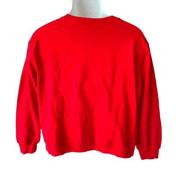 Hot Cotton Sweet Little Snowman LET IT SNOW Ugly Christmas Sweatshirt Size Med - Picture 3 of 4